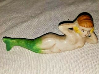 Vintage Nude Mermaid Figurine Made In Japan