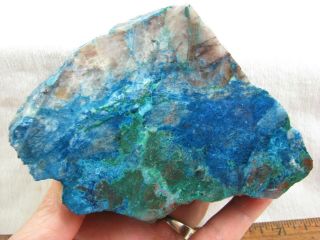 Shattuckite Rough Face Cut From Namibia For Cabbing And Polishing