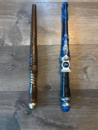 Magiquest Wands X2 Blue/brown Great Wolf Lodge