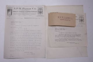 1918 Lamson Goodnow Apw Paper Albany Ny Toilet Towel Samples Ephemera L797l