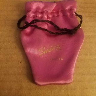 Vintage Pink Silken Drawstring Pouch For Shocking By Schiaparelli