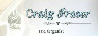 14 by 18 inch Art of Disney by artist Craig Fraser entitled “The Organist 6