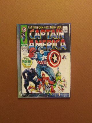 Charles Hall Captain America 100 Painted Sketch Card Artist Proof Marvel Premier