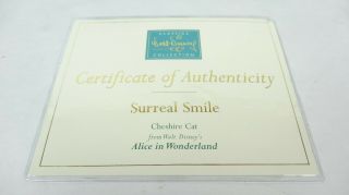 Disney WDCC 4004333 Alice in Wonderland Cheshire Cat Surreal Smile w/COA 2