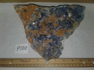 Blue Fluorite Specimen,  Royal Flush Mine,  Bingham,  Mexico P100