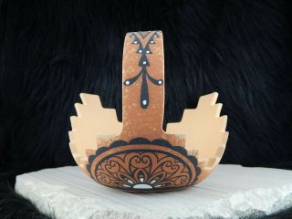 Zuni Pottery - Deldrick Cellicion - Zuni Handmade Pottery - Native American 3