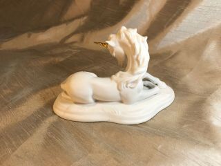 Franklin Porcelain Unicorn Figurine David Cornell Guardian of The Heart 5