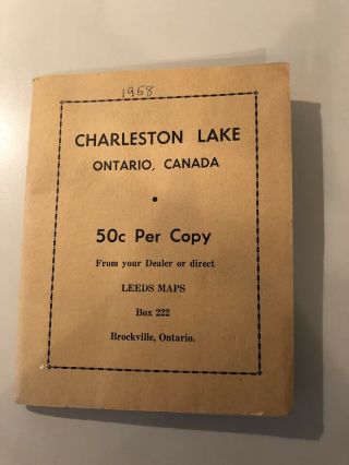 Vintage Charleston Lake Ontario Canada Leeds Maps " Sketched From An Old Map "