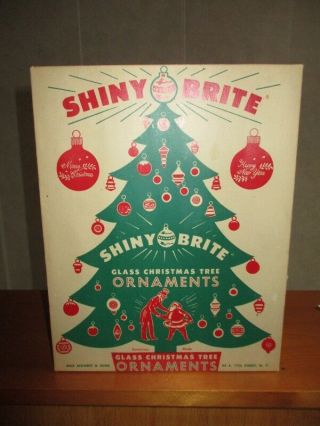 Vintage Shiny Brite Glass Christmas Tree Ornaments