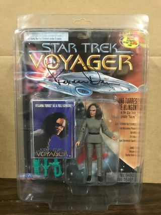 Playmates Star Trek B’elanna Torres The Klingon Roxann Dawson Autograph Figure