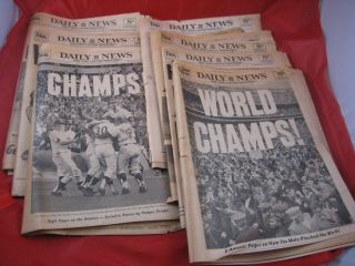 Vintage Ny Daily Newspapers (7) From 1969 Chronicling Ny Mets World Series Win