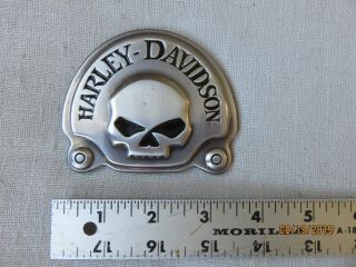 Harley Davidson Willie - G Skull Metal 3d Sticker Decal Motorbike