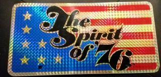 The Spirit Of `76 License Plate