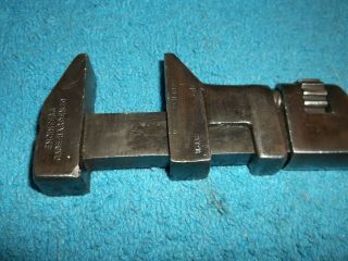 L & N RR RAILROAD ADJUSTABLE WRENCH WOOD HANDLE MADE BY THE LAMSON - SESSIONS CO. 8