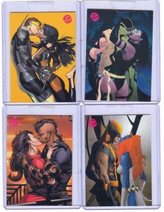 2014 Marvel Comics Dangerous Divas 2 Casetopper Set Of 5 Cards Rare