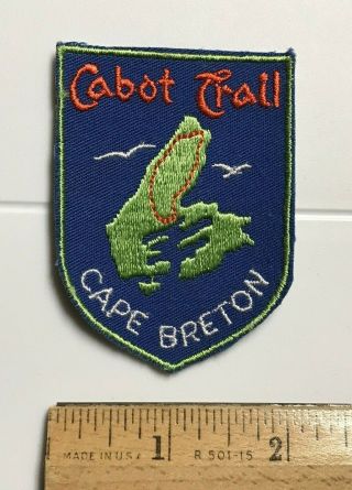 Cape Breton Island Nova Scotia Canada Cabot Trail Souvenir Embroidered Patch