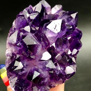 145G Museum Quality - natural Deep PurpleAmethyst Crystal Quartz Cluster/Brazil 4
