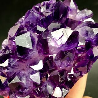 145G Museum Quality - natural Deep PurpleAmethyst Crystal Quartz Cluster/Brazil 8