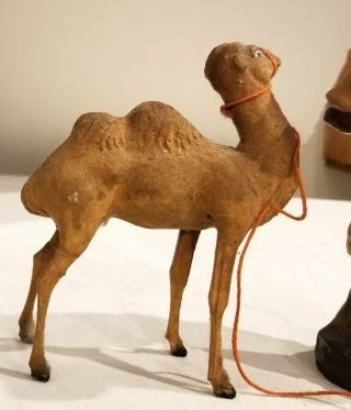 Early 1900s Camel Tender,  Rope,  with Composition Camel.  German. 8
