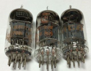 (3) Made In Usa By Rca 12ax7a Twin Triode Audio Tubes