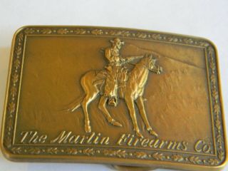 1983 Marlin Firearms Companybronze Belt Buckle