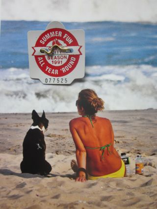 1991 Ocean City Jersey Seasonal Beach Badge/tag 28 Years Old