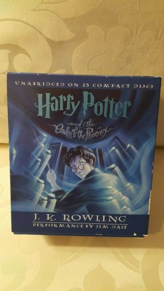 Harry Potter And The Order Of The Phoenix Audio Book On Cd