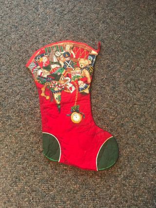 Extra Large 33” Quilted Christmas Stocking 1