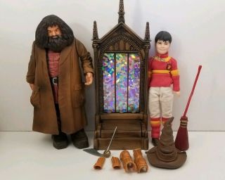 2001 Mattel Harry Potter Magical Powers Doll Figure And Rubeus Hagrid 9 " Figure