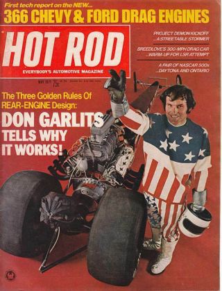 Hot Rod May 1971 Big Daddy Don Garlits Nhra Top Fuel Hemi Drag Racing Chevy Ford