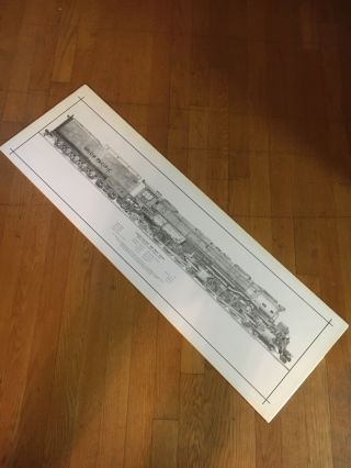 William Berkompas Print Steam Locomotive Union Pacific Rr “big Boy”4 - 8 - 8 - 4 4004