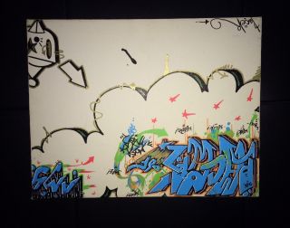 Graffiti Artist Peysir (pacer) On Stretched Canvas