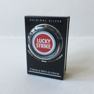 Lucky Strike Silver Tin Cigarette Box Case 2