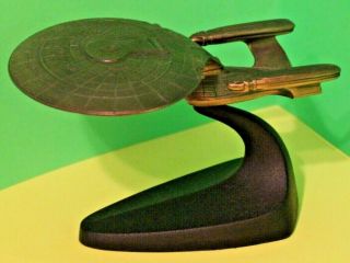 Solid Bronze 1993 Paramount Pictures Star Trek Enterprise Ncc 1701 - D