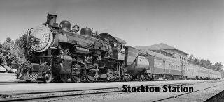 Southern Pacific Negative 3001 4 - 4 - 2 Sacramento Daylight Stockton 1946