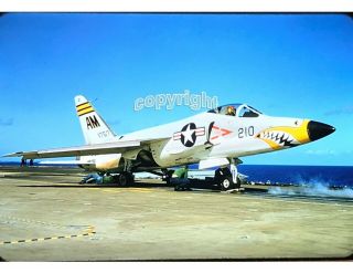 F - 11 Tiger.  Slide Circa 1963,  Uss Independence