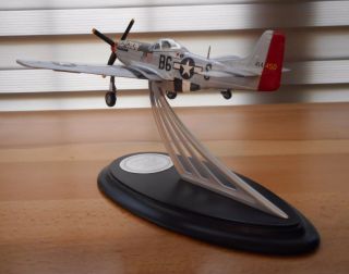 Franklin P - 51D Mustang Signature Edition Old Crow Bud Anderson Signed Auto 5