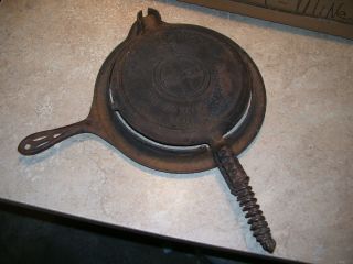 Antique Griswold American 9 Waffle Cast Iron