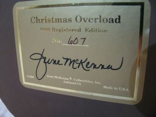 June McKenna Christmas Over Load 1996 Rare 8.  5 