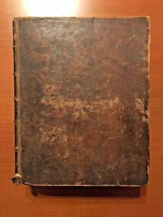 Antique 1813 Large Holy Bible Leatherbound King James Version Primitive Old Book