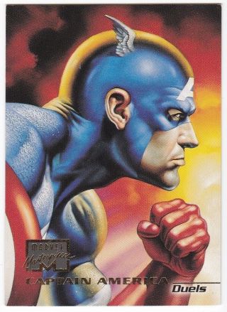 1996 Marvel Masterpieces 73 Captain America Art By Boris Vallejo