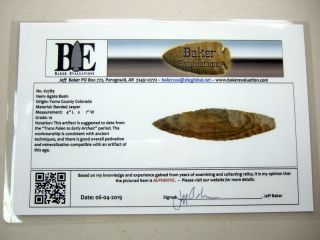 Fine Authentic 4  Collector Grade 10 Colorado Agate Basin Point Arrowheads 6