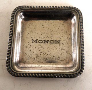 Railroad Silver Monon Ci&l Rr Ry Rare Butter Pat Top Marked Older Logo