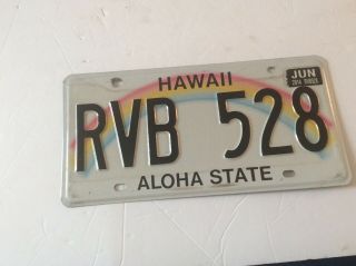 Vintage 2014 Hawaii License Plate - (rvb 528)