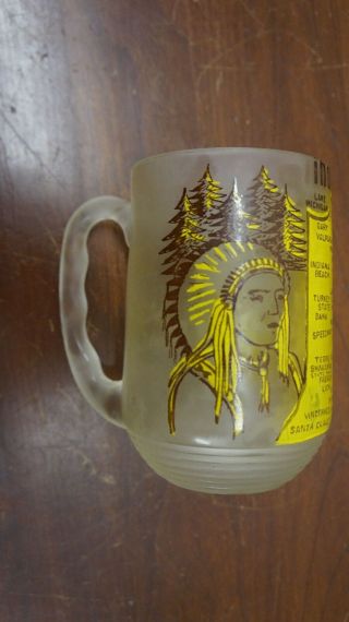 vintage State of Indiana roly poly mugs native american sailing cities 3