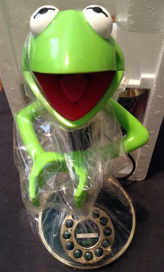 Telemania Vintage Kermit The Frog Old Time Candlestick Phone 2
