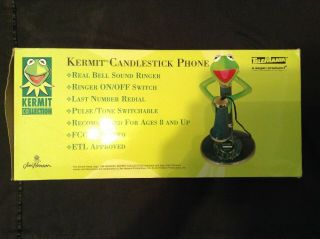 Telemania Vintage Kermit The Frog Old Time Candlestick Phone 8