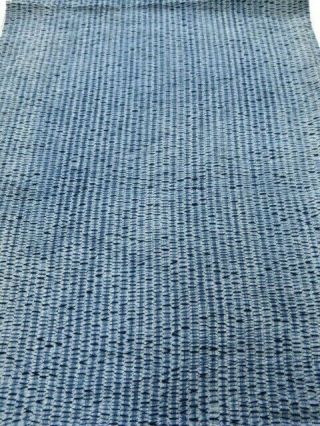 1e02z40 Vintage Japanese Kimono Cotton Fabric Indigo Blue Shibori Dyeing 33.  1 "
