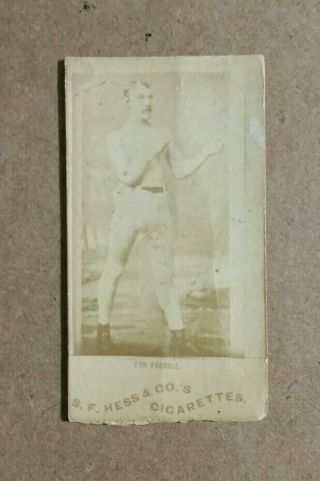 Bob Farrell (boxer),  S.  F.  Hess & Co.  Cigarettes Tobacco Card,  1880 