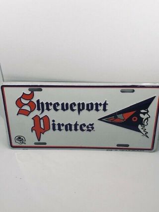 Cfl Shreveport Pirates Metal Embossed License Plate